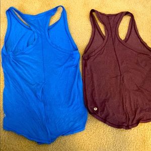 Lulu lemon tie back tanks
